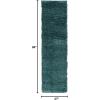 SAFAVIEH Area Rug 8×10 – Fontana Shag Collection – Large – Grey, Solid Pattern, Non-Shedding & Easy Cleaning, Ultra Plush Thick Pile, Ideal for Living Room, Bedroom, Dining Space (FNT800F)(Dark Green)