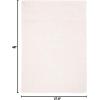 SAFAVIEH Area Rug 8×10 – Fontana Shag Collection – Large – Grey, Solid Pattern, Non-Shedding & Easy Cleaning, Ultra Plush Thick Pile, Ideal for Living Room, Bedroom, Dining Space (FNT800F)(Ivory)