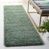 SAFAVIEH Area Rug 8×10 – Hudson Shag Collection – Large – Green, Non-Shedding & Easy Cleaning, Ultra Plush Thick Pile, Ideal for Living Room, Bedroom, Dining Space (SGH220Y)(Green)