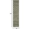 SAFAVIEH Area Rug 8×10 – Tahoe Shag Collection – Large – Silver & White, Trellis Pattern, Non-Shedding & Easy Cleaning, Plush Thick Pile, Ideal for Living Room, Bedroom, Dining Space (THO677G)(Sage/White)