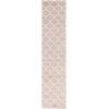 SAFAVIEH Area Rug 8×10 – Tahoe Shag Collection – Large – Silver & White, Trellis Pattern, Non-Shedding & Easy Cleaning, Plush Thick Pile, Ideal for Living Room, Bedroom, Dining Space (THO677G)(Beige/White)