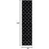 SAFAVIEH Area Rug 8×10 – Tahoe Shag Collection – Large – Silver & White, Trellis Pattern, Non-Shedding & Easy Cleaning, Plush Thick Pile, Ideal for Living Room, Bedroom, Dining Space (THO677G)(Black/White)