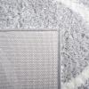 SAFAVIEH Area Rug 8×10 – Tahoe Shag Collection – Large – Silver & White, Trellis Pattern, Non-Shedding & Easy Cleaning, Plush Thick Pile, Ideal for Living Room, Bedroom, Dining Space (THO677G)(Light Grey/White)
