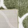 SAFAVIEH Area Rug 8×10 – Tahoe Shag Collection – Large – Silver & White, Trellis Pattern, Non-Shedding & Easy Cleaning, Plush Thick Pile, Ideal for Living Room, Bedroom, Dining Space (THO677G)(Sage/White)