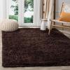 SAFAVIEH Classic Shag Collection Area Rug – 5′ x 8′, Lime, Handmade, 1.75-inch Thick Ideal for High Traffic Areas in Living Room, Bedroom (SG240B)(Black)