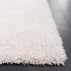 SAFAVIEH Classic Shag Collection Area Rug – 5′ x 8′, Lime, Handmade, 1.75-inch Thick Ideal for High Traffic Areas in Living Room, Bedroom (SG240B)(Ivory)
