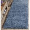 SAFAVIEH Classic Shag Collection Area Rug – 5′ x 8′, Lime, Handmade, 1.75-inch Thick Ideal for High Traffic Areas in Living Room, Bedroom (SG240B)(Light Blue)