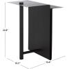 SAFAVIEH Couture Collection – Aldwyn Blue Metal Accent Table, Modern Fully Assembled Side Table (SFV6803C)(Black)