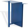 SAFAVIEH Couture Collection – Aldwyn Blue Metal Accent Table, Modern Fully Assembled Side Table (SFV6803C)(Blue)