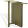 SAFAVIEH Couture Collection – Aldwyn Blue Metal Accent Table, Modern Fully Assembled Side Table (SFV6803C)(Olive Green)