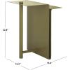 SAFAVIEH Couture Collection – Aldwyn Blue Metal Accent Table, Modern Fully Assembled Side Table (SFV6803C)(Olive Green)