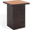 SAFAVIEH Couture Collection – Bellatressa Black Metal Accent Table, Square Red Marble Top, Modern Design, Fully Assembled (SFV5774A)(Red / Black)