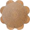 SAFAVIEH Couture Collection – Hylda Natural Rattan Accent Table, Round Shape, Glass Top Design, Fully Assembled (CWK3011A)(Natural)