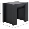 SAFAVIEH Couture Collection – Jessandria Natural Brown Accent Table, Contemporary Design, Fully Assembled (SFV7719A)(Black)