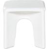 SAFAVIEH Couture Collection – Mayelin White Concrete Accent Table, Modern Sculptural Side Table, High Gloss Finish, Fully Assembled (SFV2624A)(White)