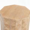 SAFAVIEH Couture Collection – Patty Black Accent Table, Octagonal Side Table, Carved Design, Fully Assembled (SFV7252A)(Natural)