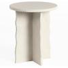 SAFAVIEH Couture Collection – Raybrook Stone Round Accent Table, Fully Assembled Mint Sandstone Side Table (SFV5785A)(Off White)