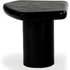 SAFAVIEH Couture Collection – Rhianna White Concrete Accent Table, Sculptural Side Table, Modern Design (SFV2608A)(Black)