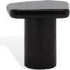 SAFAVIEH Couture Collection – Rhianna White Concrete Accent Table, Sculptural Side Table, Modern Design (SFV2608A)(Black)
