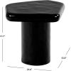 SAFAVIEH Couture Collection – Rhianna White Concrete Accent Table, Sculptural Side Table, Modern Design (SFV2608A)(Black)