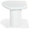 SAFAVIEH Couture Collection – Rhianna White Concrete Accent Table, Sculptural Side Table, Modern Design (SFV2608A)(White)
