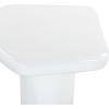 SAFAVIEH Couture Collection – Rhianna White Concrete Accent Table, Sculptural Side Table, Modern Design (SFV2608A)(White)