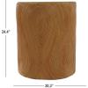 SAFAVIEH Couture Collection – Rhynne Natural Round Rattan Accent Table, Fully Assembled Sculptural Side Table for Living Room, Bedroom or Lounge Space (CWK3030A)(Natural)