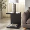 SAFAVIEH Couture Collection – Tawney Black Accent Table, C-Shaped Side Table, Modern Minimalist Design (SFV1317A)(Black)