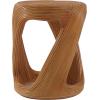 SAFAVIEH Couture Collection – Tyleigh Natural Round Rattan Accent Table, Fully Assembled Sculptural Side Table for Living Room, Bedroom or Lounge Space (CWK3029A)(Natural)