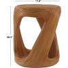 SAFAVIEH Couture Collection – Tyleigh Natural Round Rattan Accent Table, Fully Assembled Sculptural Side Table for Living Room, Bedroom or Lounge Space (CWK3029A)(Natural)