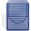SAFAVIEH Couture Collection – Viktoria Blue Metal Accent Table, Sculptural Modern Side Table, Geometric Cutout Design, Fully Assembled (SFV6808B)(Blue)