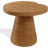 SAFAVIEH Couture Collection – Vyvianna Natural Rattan Pedestal Accent Table, Fully Assembled Round Side Table for Living Room, Bedroom or Lounge Space (CWK3031A)(Natural)