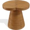 SAFAVIEH Couture Collection – Vyvianna Natural Rattan Pedestal Accent Table, Fully Assembled Round Side Table for Living Room, Bedroom or Lounge Space (CWK3031A)(Natural)