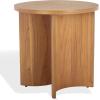 SAFAVIEH Couture Collection Audriella Natural Brown Round Top Accent Table(Natural)