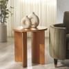 SAFAVIEH Couture Collection Audriella Natural Brown Round Top Accent Table(Natural)