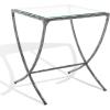 SAFAVIEH Couture Collection Debbie White/Brass Square Metal Accent Table (Fully Assembled)(Silver)