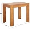 SAFAVIEH Couture Collection Nikole Natural Brown Rectangle Accent Table(Natural)