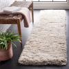 SAFAVIEH Flokati Shag Collection Area Rug – 6’7″ x 9′, Beige, Solid Design, Non-Shedding & Easy Care, 2.75-inch Thick Ideal for High Traffic Areas in Living Room, Bedroom (FLK950E)(Beige)