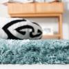 SAFAVIEH Flokati Shag Collection Area Rug – 6’7″ x 9′, Beige, Solid Design, Non-Shedding & Easy Care, 2.75-inch Thick Ideal for High Traffic Areas in Living Room, Bedroom (FLK950E)(Blue)