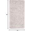 SAFAVIEH Flokati Shag Collection Area Rug – 6’7″ x 9′, Beige, Solid Design, Non-Shedding & Easy Care, 2.75-inch Thick Ideal for High Traffic Areas in Living Room, Bedroom (FLK950E)(Silver)