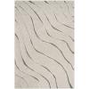 SAFAVIEH Florida Shag Collection Area Rug – 8’6″ x 12′, Dark Blue & Cream, Non-Shedding & Easy Care, 1.2-inch Thick Ideal for High Traffic Areas in Living Room, Bedroom (SG472-6511)(Cream/Grey)