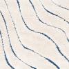 SAFAVIEH Florida Shag Collection Area Rug – 8’6″ x 12′, Dark Blue & Cream, Non-Shedding & Easy Care, 1.2-inch Thick Ideal for High Traffic Areas in Living Room, Bedroom (SG472-6511)(Cream/Blue)