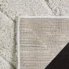 SAFAVIEH Florida Shag Collection Area Rug – 8’6″ x 12′, Dark Blue & Cream, Non-Shedding & Easy Care, 1.2-inch Thick Ideal for High Traffic Areas in Living Room, Bedroom (SG472-6511)(Creme)
