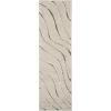 SAFAVIEH Florida Shag Collection Area Rug – 8’6″ x 12′, Dark Blue & Cream, Non-Shedding & Easy Care, 1.2-inch Thick Ideal for High Traffic Areas in Living Room, Bedroom (SG472-6511)(Cream/Grey)