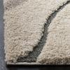 SAFAVIEH Florida Shag Collection Area Rug – 8’6″ x 12′, Dark Blue & Cream, Non-Shedding & Easy Care, 1.2-inch Thick Ideal for High Traffic Areas in Living Room, Bedroom (SG472-6511)(Cream/Light Blue)