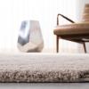 SAFAVIEH Florida Shag Collection Area Rug – 8’6″ x 12′, Dark Blue & Cream, Non-Shedding & Easy Care, 1.2-inch Thick Ideal for High Traffic Areas in Living Room, Bedroom (SG472-6511)(Creme)