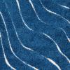 SAFAVIEH Florida Shag Collection Area Rug – 8’6″ x 12′, Dark Blue & Cream, Non-Shedding & Easy Care, 1.2-inch Thick Ideal for High Traffic Areas in Living Room, Bedroom (SG472-6511)(Dark Blue/Cream)