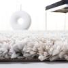 SAFAVIEH Fontana Shag Collection Area Rug – 6’7″ x 9′, Grey & Ivory, Modern Design, Non-Shedding & Easy Care, 2-inch Thick Ideal for High Traffic Areas in Living Room, Bedroom (FNT856G)(Grey/Ivory)