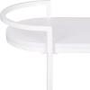 SAFAVIEH Home Collection Inessa Black/Black 2-Tier Bar Cart(White)