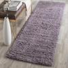 SAFAVIEH Laguna Shag Collection Area Rug – 8′ x 10′, Sand, Solid Design, Non-Shedding & Easy Care, 2-inch Thick Ideal for High Traffic Areas in Living Room, Bedroom (SGL303C)(Purple)